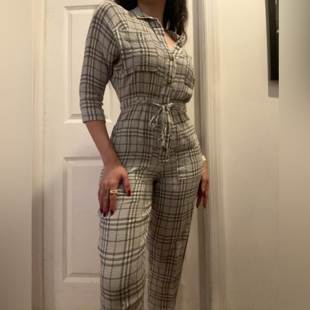 Whistles plaid jumpsuit